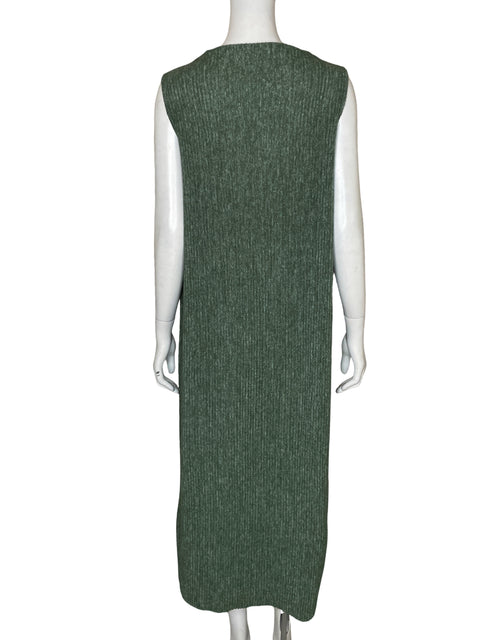 Vestido Zara Maxi Recto Verde - Talla S