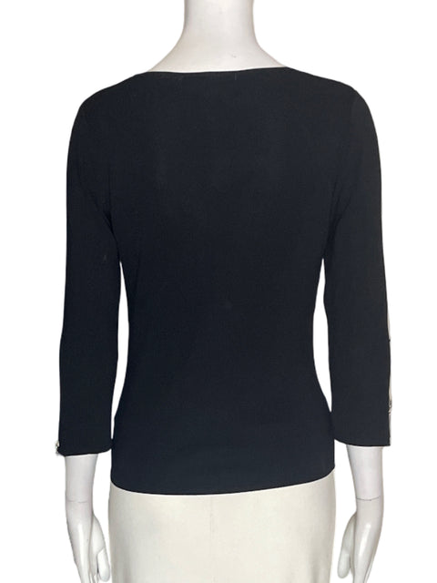 Camiseta Ziani Couture Ajustado Zipper Negro - Talla S