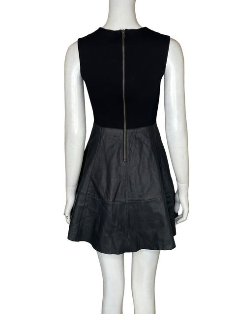 Vestido Halogen Midi Cuerina Negro - Talla S