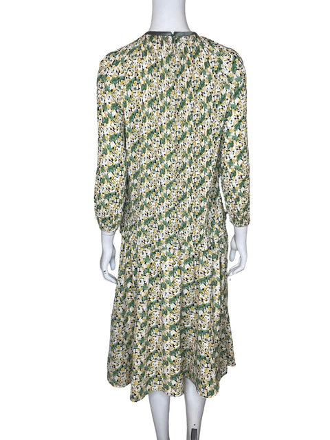Conjunto Society22 Plisado Floral Verde - Talla L