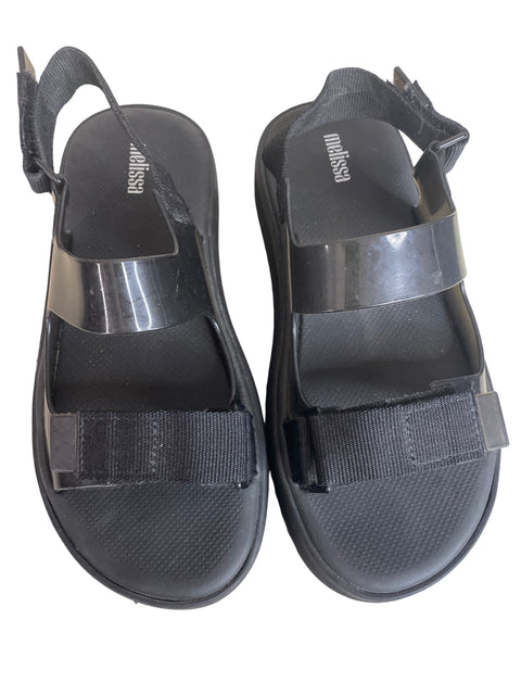 Zapato Melissa Plataforma Destalonado Negro - Talla 39