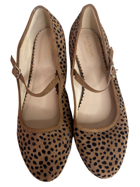 Zapato Isaac Mizrahi Animal print Punta cerrada Marrón - Talla 9.5