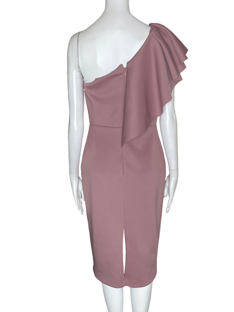 Vestido Gianni Bini Ruchas Liso Rosado - Talla 6