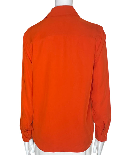 Camisa Zara Liso Manga larga Naranja - Talla S