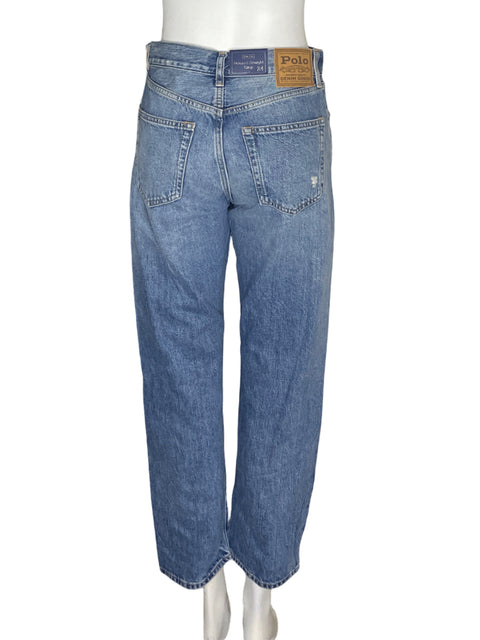 Pantalón Polo Ralph Lauren Relaxed fit Straight Azul - Talla 24