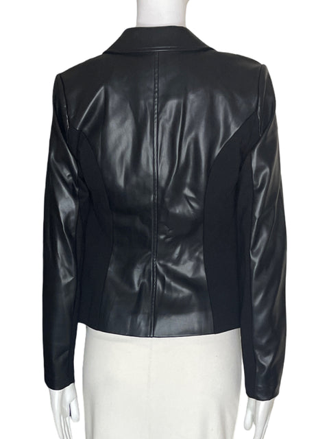 Chaqueta Michael Kors Cuerina Manga larga Negro - Talla XXS