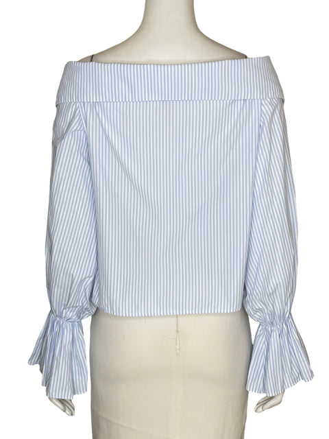 Blusa Milssh Mangas abullonadas Rayas Azul - Talla 8