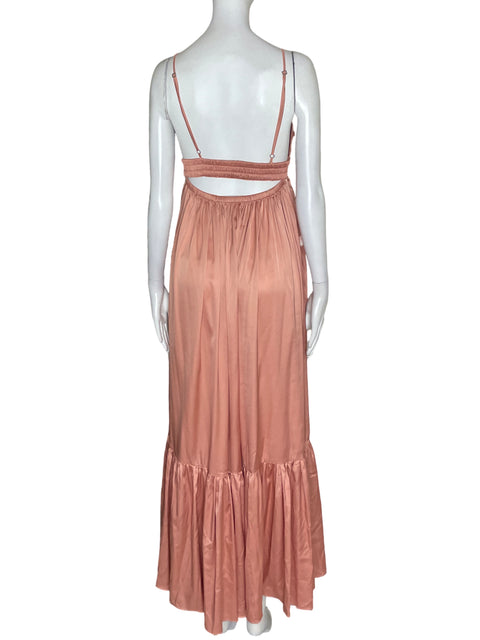 Vestido Vtch Tiras Suelto Beige - Talla S