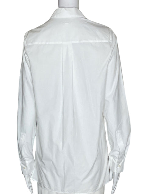 Camisa Cos de Algodón Manga larga Botones Blanco - Talla 2