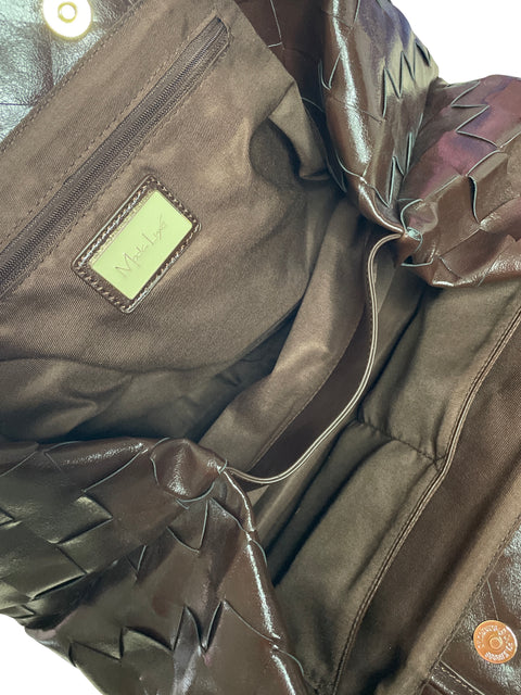 Cartera Elsy Satchel Cuero Marrón - Talla U