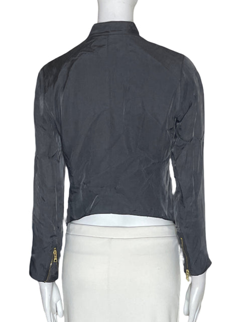 Chaqueta Club Monaco Zipper Manga larga Gris - Talla XS