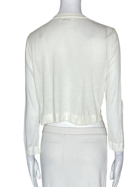 Chaqueta Josie Natori Abierto Manga larga Blanco - Talla S