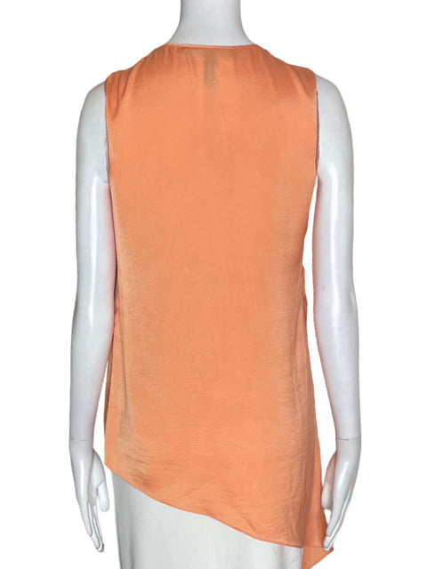 Blusa Bcbg Asimétrico Sin mangas Naranja - Talla XXS