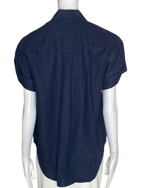 Camisa J.crew Manga corta Botones Azul - Talla XS