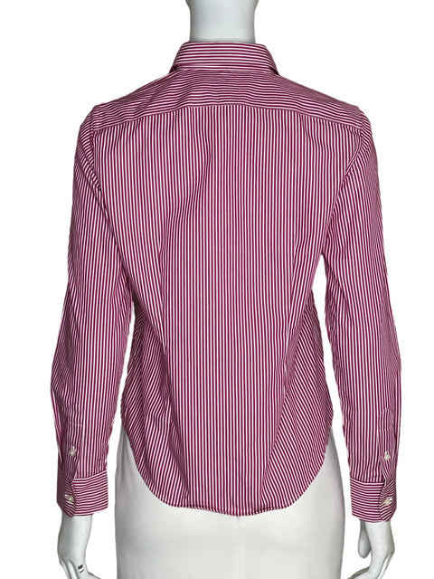 Camisa Ralph Lauren de Algodón Rayas Rosado - Talla S