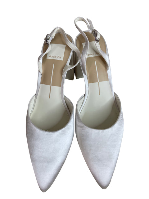Zapato Dolce Vita Punta cerrada Destalonado Blanco - Talla 7