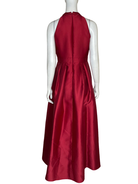 Vestido De Fiesta Adrianna Papell Pedrería Rojo - Talla 4