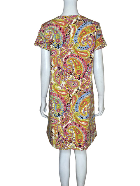 Vestido Marella Midi Estampado Naranja - Talla 4