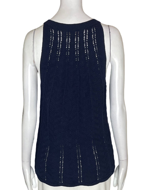 Blusa Loft de Algodón Sin mangas Puntos Azul - Talla M