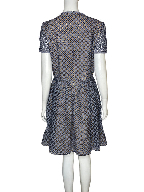 Vestido Michael Kors Midi Zipper Azul - Talla 12