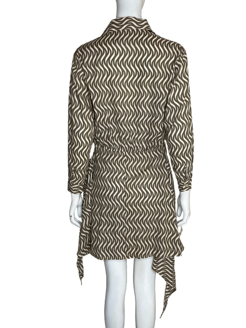 Vestido Zara Midi Asimétrico Marrón - Talla XS