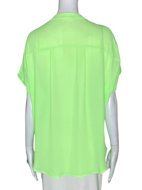 Blusa Lush Transparente Manga corta Verde - Talla S