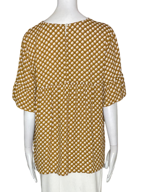 Blusa Loft Manga corta Estampado Marrón - Talla M