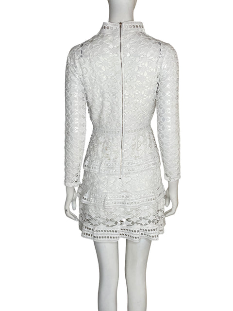 Vestido Hmm Midi Troquelado Blanco - Talla S