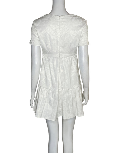 Vestido Do + Be Brocado Midi Blanco - Talla XS