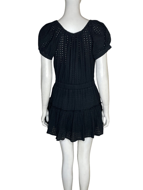 Vestido Miou Muse Bordado Midi Azul - Talla L
