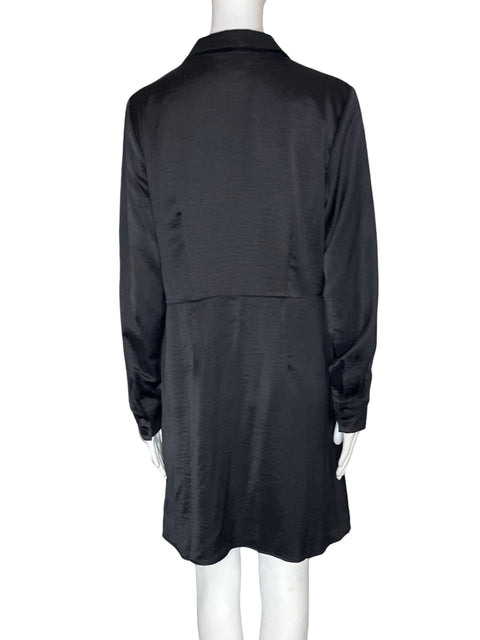 Vestido Loft Cruzado Cuello v Negro - Talla 8