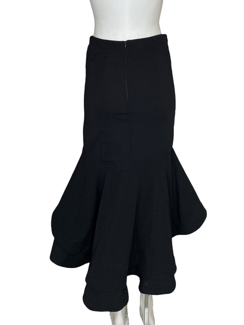 Falda Vtch Vuelos Asimétrico Negro - Talla S