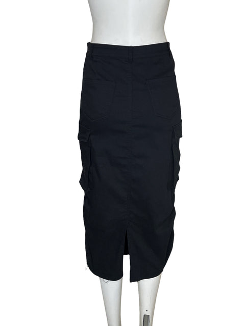 Falda Chocolate Midi Cargo Negro - Talla S