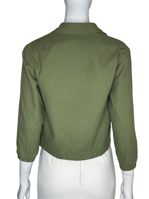 Chaqueta David's Bar Mitzvah Zipper Verde - Talla 8