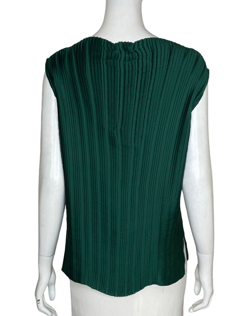 Blusa Zara Plisado Verde - Talla XS