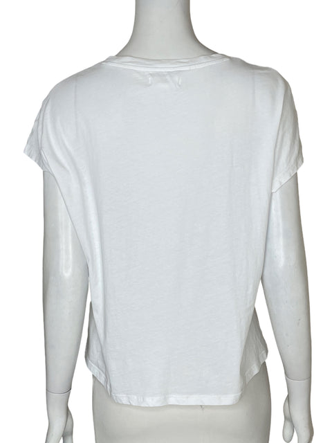 Blusa University Estampado Blanco - Talla M
