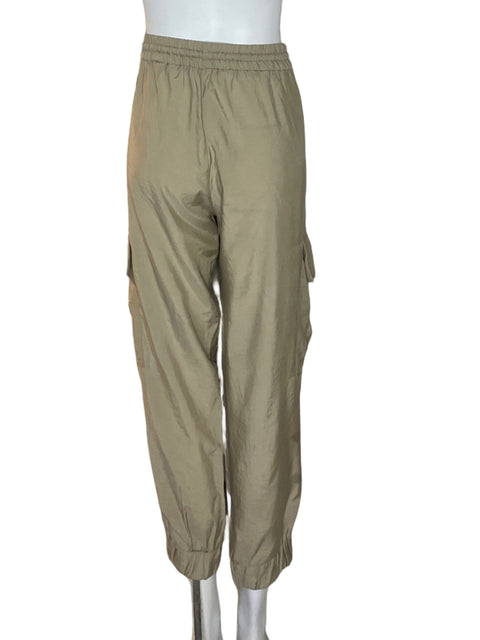 Pantalón Zara Elastico Bolsillo Beige - Talla XL