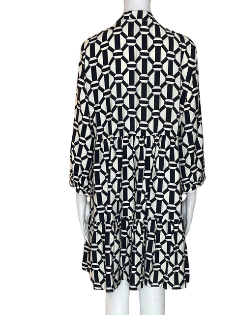 Vestido Ellen Tracy Suelto Estampado Blanco - Talla M