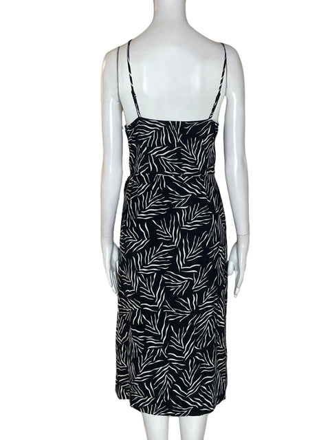 Vestido Nine West Estampado Hojas Negro - Talla XL