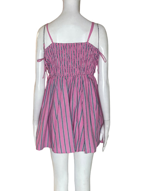 Vestido Abercrombie & Fitch de Algodón Mini Tiras Rosado - Talla L