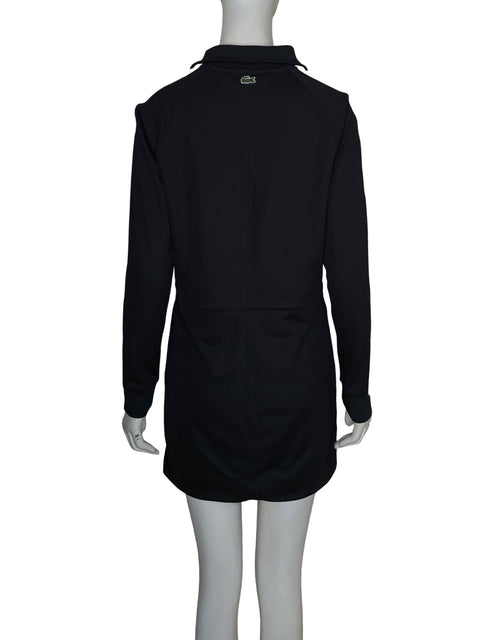 Vestido Lacoste Manga larga Zipper Negro - Talla 36