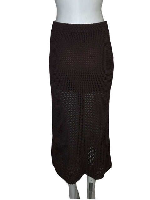 Falda Zara Punto calado Marrón - Talla S
