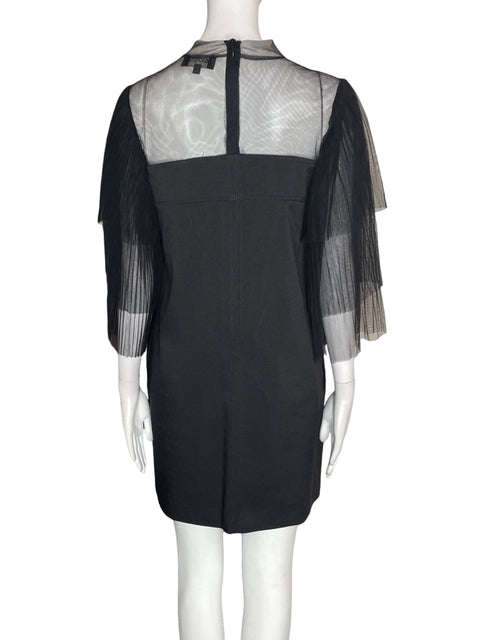 Vestido Gracia Ruchas Suelto Negro - Talla S