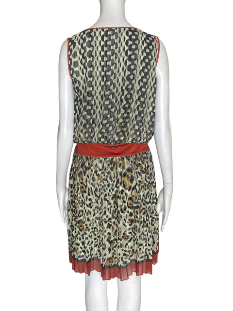 Vestido Di Mare Estampado Suelto Negro - Talla 6