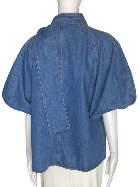 Blusa Zimmermann Abullonado Manga corta Azul - Talla 4
