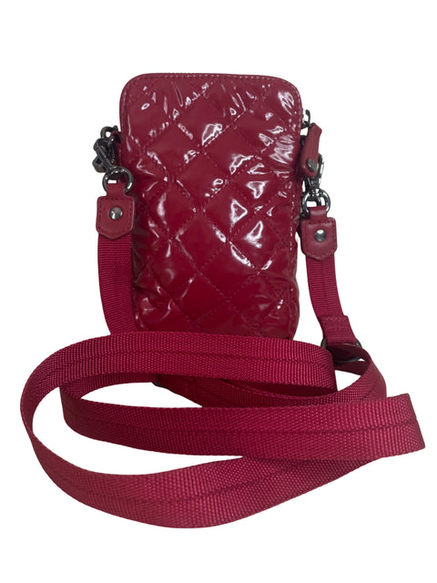 Cartera Mz Wallage Acolchonado Tiras Rojo - Talla U