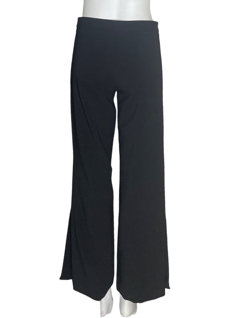 Pantalón Camila Recto Palazo Negro - Talla 2