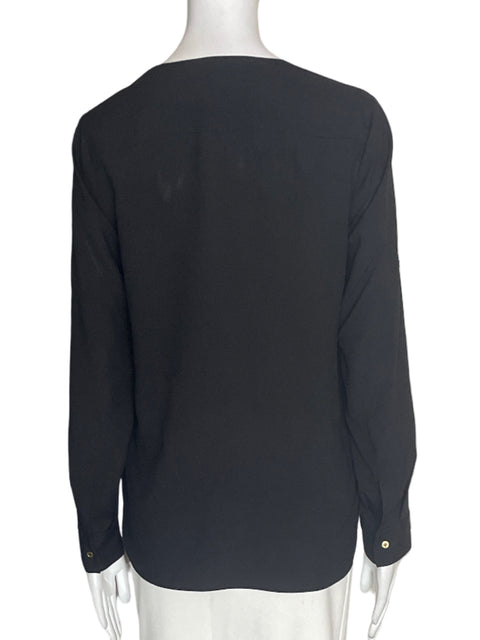 Blusa Calvin Klein Cruzada Manga larga Negro - Talla S
