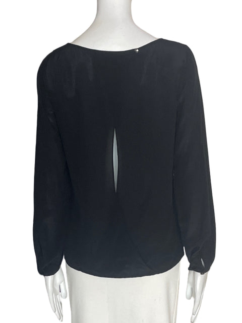 Blusa Banana Republic Liso Manga larga Negro - Talla XS