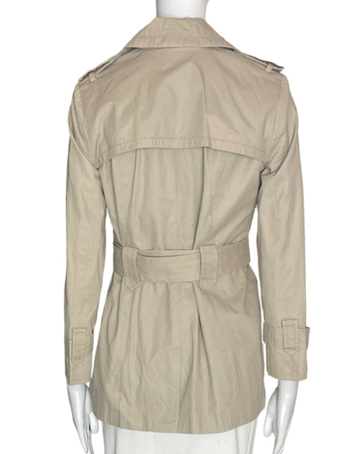 Chaqueta Banana Republic de Algodón Botones Fajon Beige - Talla XS
